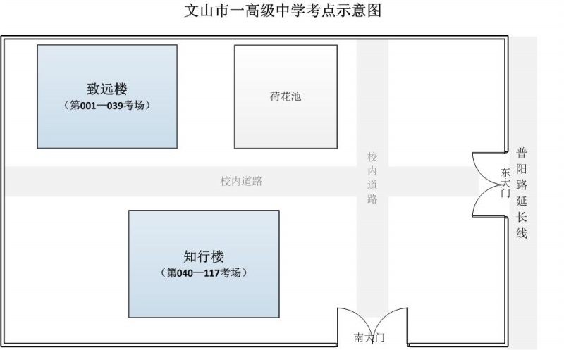 文山州2014年事业单位招聘考试考点示意图